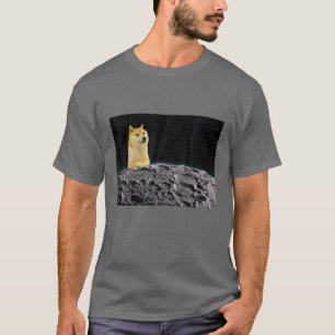 Dopostkok Dog on the Moon Cryptocurrency T-shirt