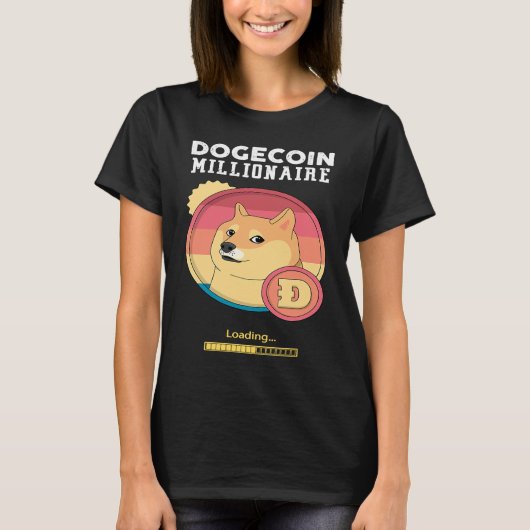 Dopostkoks in Millionaire Loading Crypto Cryptocur T-shirt (Voorkant)