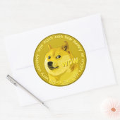 Dopostmunteenheid logo cryptovaluta ronde sticker (Envelop)