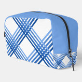 Dopp Kit - Blue Stripes Crossed Diagonally Toilettasje (Rechterhoek)