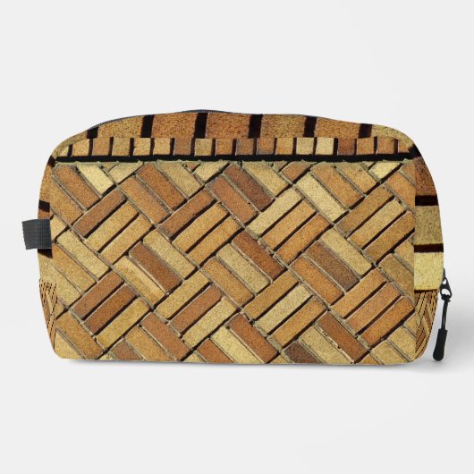 Dopp Kitt - Sinaasappel bakstenen patroon Toilettasje (Voorkant)