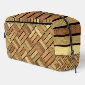 Dopp Kitt - Sinaasappel bakstenen patroon Toilettasje (Rechterhoek)