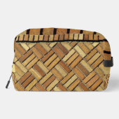 Dopp Kitt - Sinaasappel bakstenen patroon Toilettasje (Achterkant)