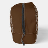 Dopp Kitt - Verweven diamanten in bruin Toilettasje (Rechts)