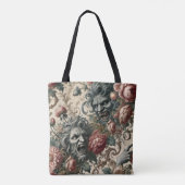 Doppelganger Malevolence – Barok Gotisch Monster Tote Bag (Achterkant)