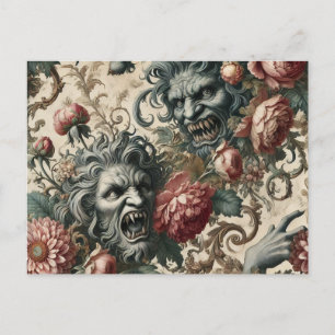 Doppelganger Malevolence – Gothic Victoriaans Feestdagenkaart