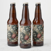 Doppelganger Malevolence – Gotisch Bloemenkussen Bier Etiket (Flessen)