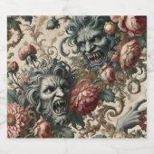 Doppelganger Malevolence – Gotisch Bloemenkussen Bier Etiket (Enkel label)