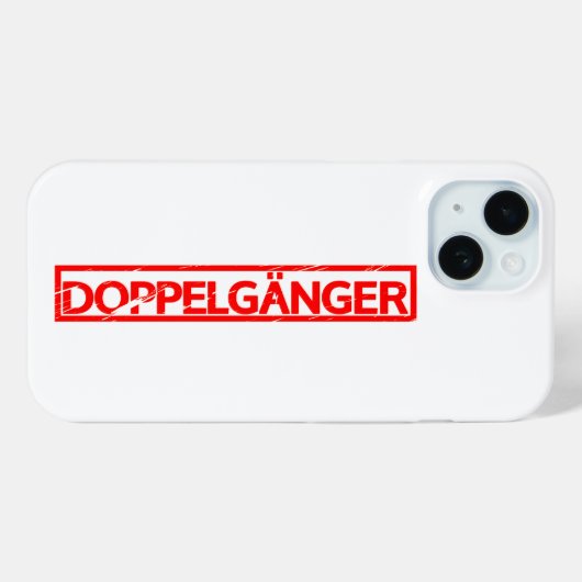 Doppelgänger Stamp Case-Mate iPhone Case (Achterkant (horizontaal))