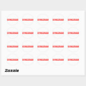 Doppelgänger Stamp Ronde Sticker (Vel)