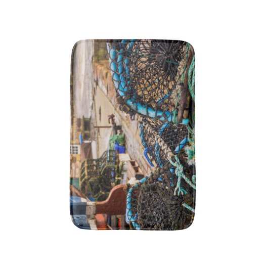 doppen en kreeften | Pittenweem, Schotland Badmat (Voorkant Verticaal)