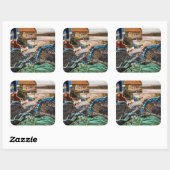 doppen en kreeftenpotten | Pittenweem, Schotland Vierkante Sticker (Vel)