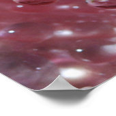 Doppen op roze roze roze roze roze poster (Hoek)