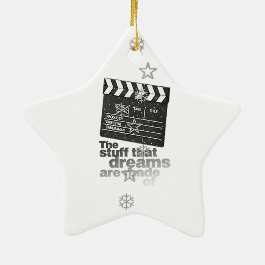 Doppen van de kerstversiering van Dreams Keramisch Ornament (Achterkant)