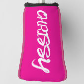DOPPERGOLFHOES ROZE GOLFHEADCOVER (Draai 90)