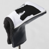 DOPPERKLEP VOOR AANGEPASTE DINOSAURUSPUTTER GOLFHEADCOVER (3/4 voorkant)