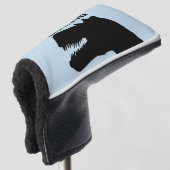 DOPPERKLEP VOOR MAATWERK DINOSAURUS GOLFHEADCOVER (3/4 voorkant)