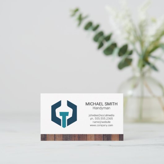 Dopsleutel Logo Visitekaartje (Staand voorkant)