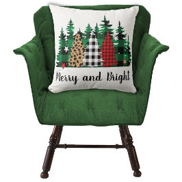 Dopspatafdruk Merry and Bright Buffalo Kussen