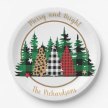 Dopspatafdruk Merry and Bright Buffalo