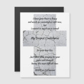 Dopste condoleances Magnetisch Wenskaart (Voorkant / Achterkant)