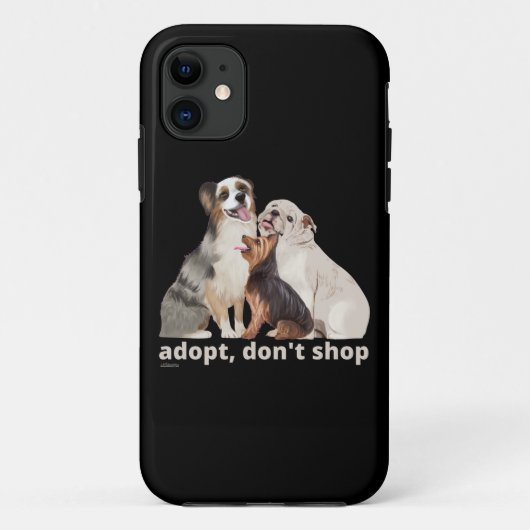 DOPT, MAAK NIET OP dat je de dieren redt. Case-Mate iPhone Case (Achterkant)