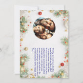 Dorable Kerstpinguïn met Cadeaus Kaart (Achterkant)