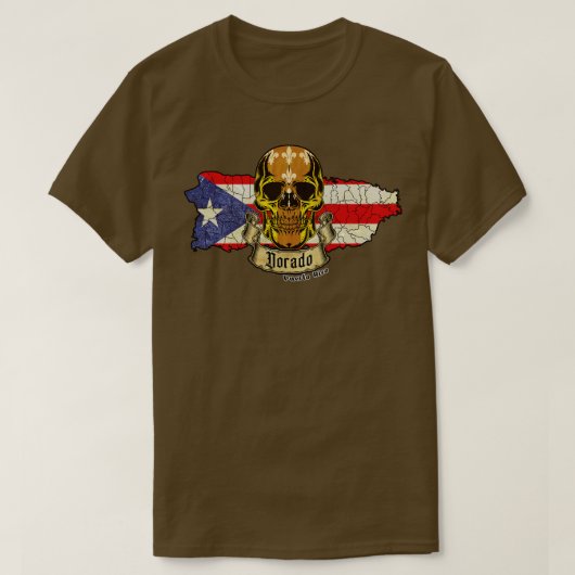 Dorado Isla de Puerto Rico T-shirt (Design voorkant)