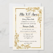 Dorado Quinceañera Kaart (Voorkant)