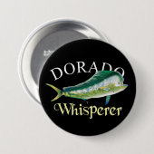 Dorado Whisperer Dark Ronde Button 7,6 Cm (Voorkant /achterkant)