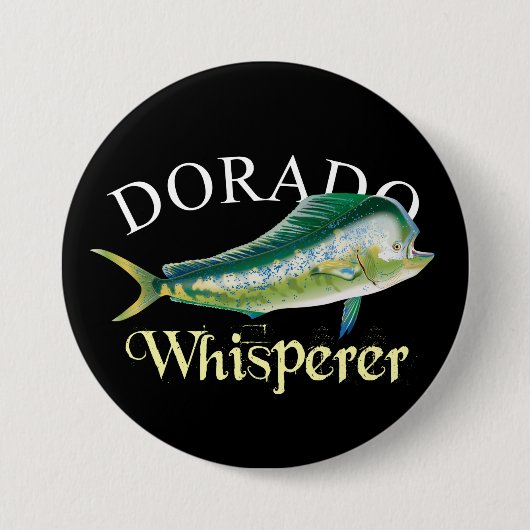 Dorado Whisperer Dark Ronde Button 7,6 Cm (Voorkant)