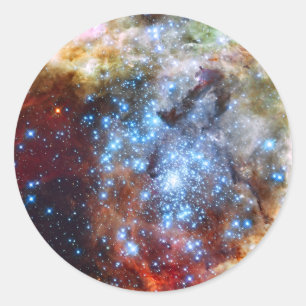 Doradus Nebula Star Clusters Ronde Sticker