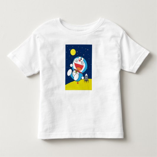 Doraemon at Space Adventure Design  Kinder Shirts (Voorkant)