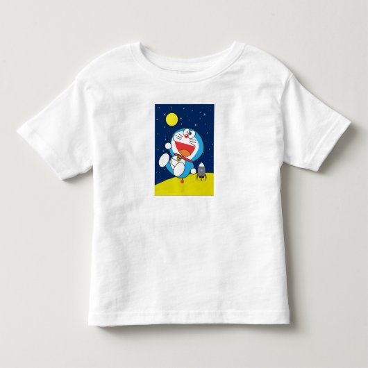 Doraemon bij ruimte-avontuurontwerp  kinder shirts (Voorkant)