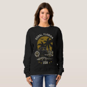 Doral Florida Sunset Hotrod Alligator Ontwerp Trui (Voorkant volledig)