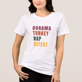 Dorama Lover's Thanksgiving Nap Day Design Tri-Blend Shirt