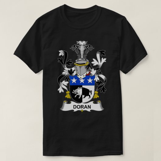 Doran Coat of Arms Family Crest T-shirt (Design voorkant)