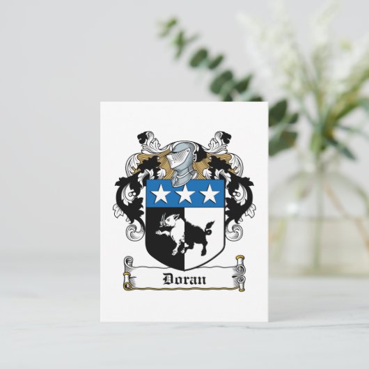 Doran Family Crest Briefkaart (Staand voorkant)