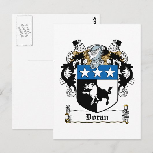 Doran Family Crest Briefkaart (Voorkant / Achterkant)