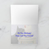 Dora's Birthday Party - Cat / Kitten Birthday Kaar Kaart (Binnen)