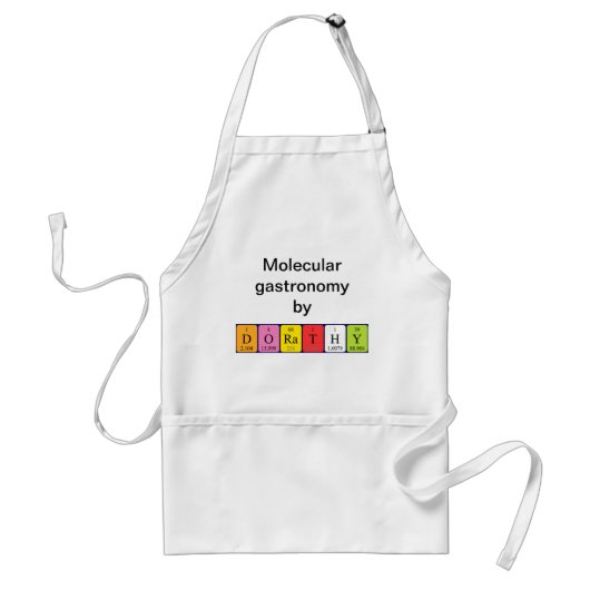 Dorathy periodieke table name apron standaard schort (Voorkant)
