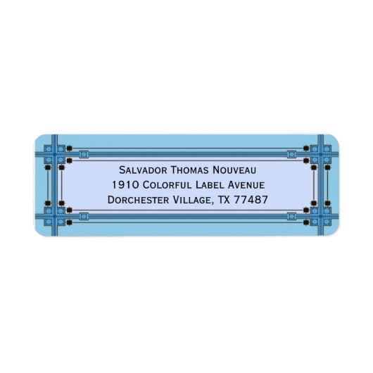 Dorchester in lichtblauw en koningsblauw etiket (Voorkant)