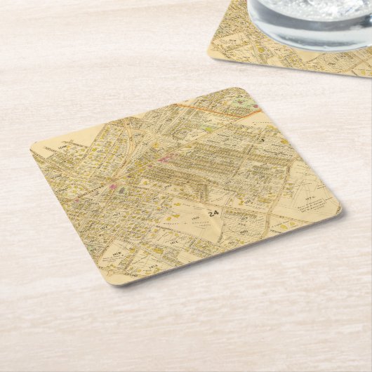 Dorchester, Massachusetts 2 Kartonnen Onderzetters (Schuin)