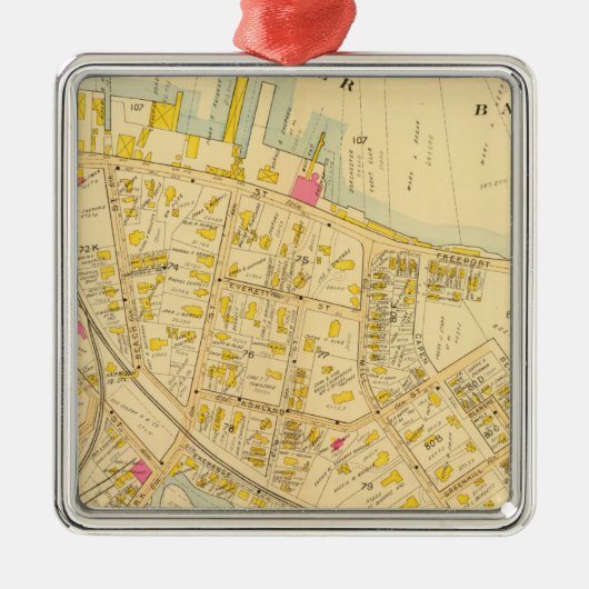 Dorchester, Massachusetts 3 Metalen Ornament (Voorkant)