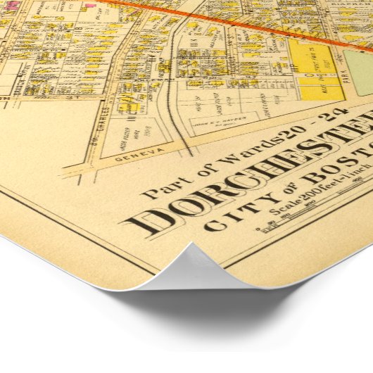 Dorchester, Massachusetts 3 Poster (Hoek)