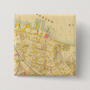 Dorchester, Massachusetts 3 Vierkante Button 5,1 Cm