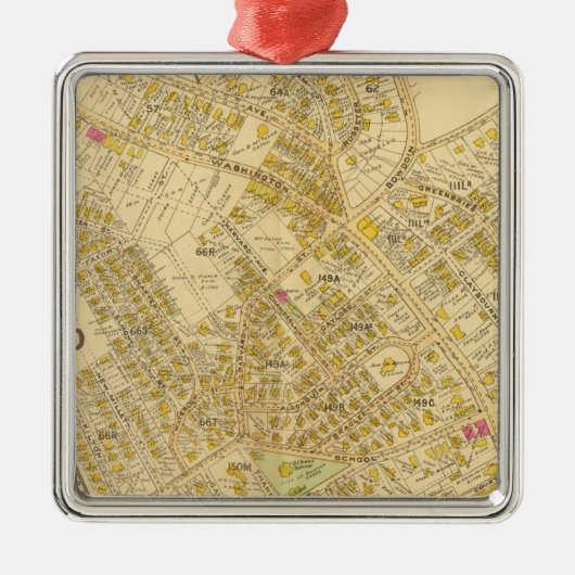 Dorchester, Massachusetts 4 Metalen Ornament (Voorkant)