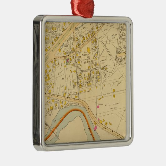 Dorchester, Massachusetts 6 Metalen Ornament (Rechts)