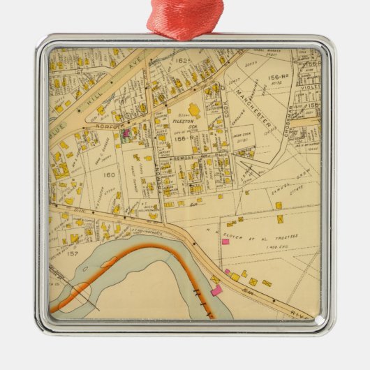 Dorchester, Massachusetts 6 Metalen Ornament (Voorkant)