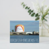 Dorchester Massachusetts "Boston Gas Tank" Briefkaart (Staand voorkant)